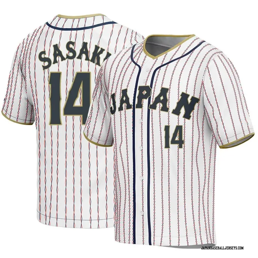 Japan Baseball Youth Roki Sasaki 2023 World Baseball Classic Jersey